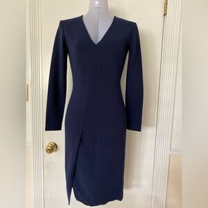 Theory Navy Long Sleeve Dress